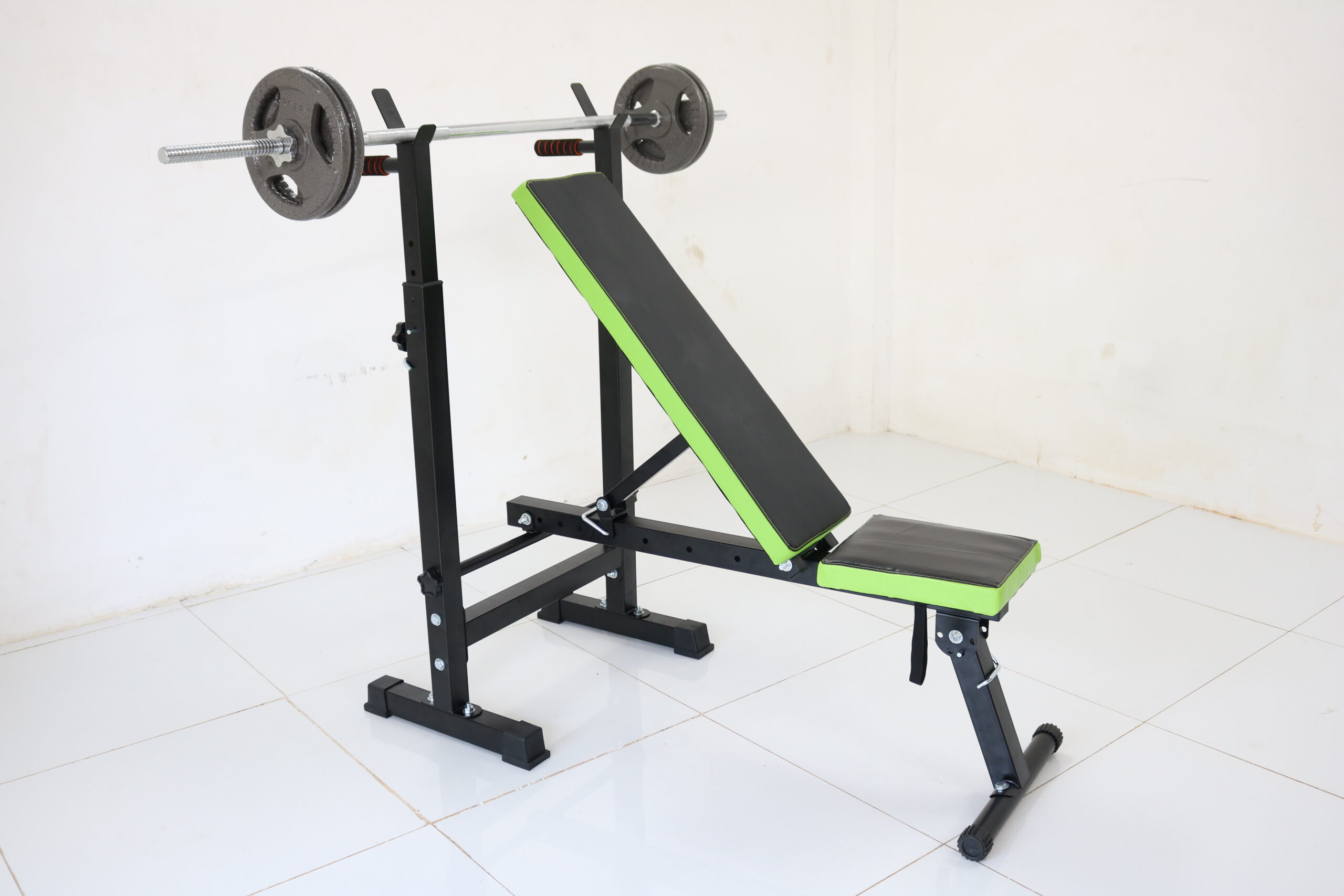 Ghế Tập Tạ REEFIT RF-201002 Gấp Gọn, Kèm Giá Đỡ Tạ Tập Ngực Thể Hình Tại Nhà ( Chưa Có Đòn + Tạ )