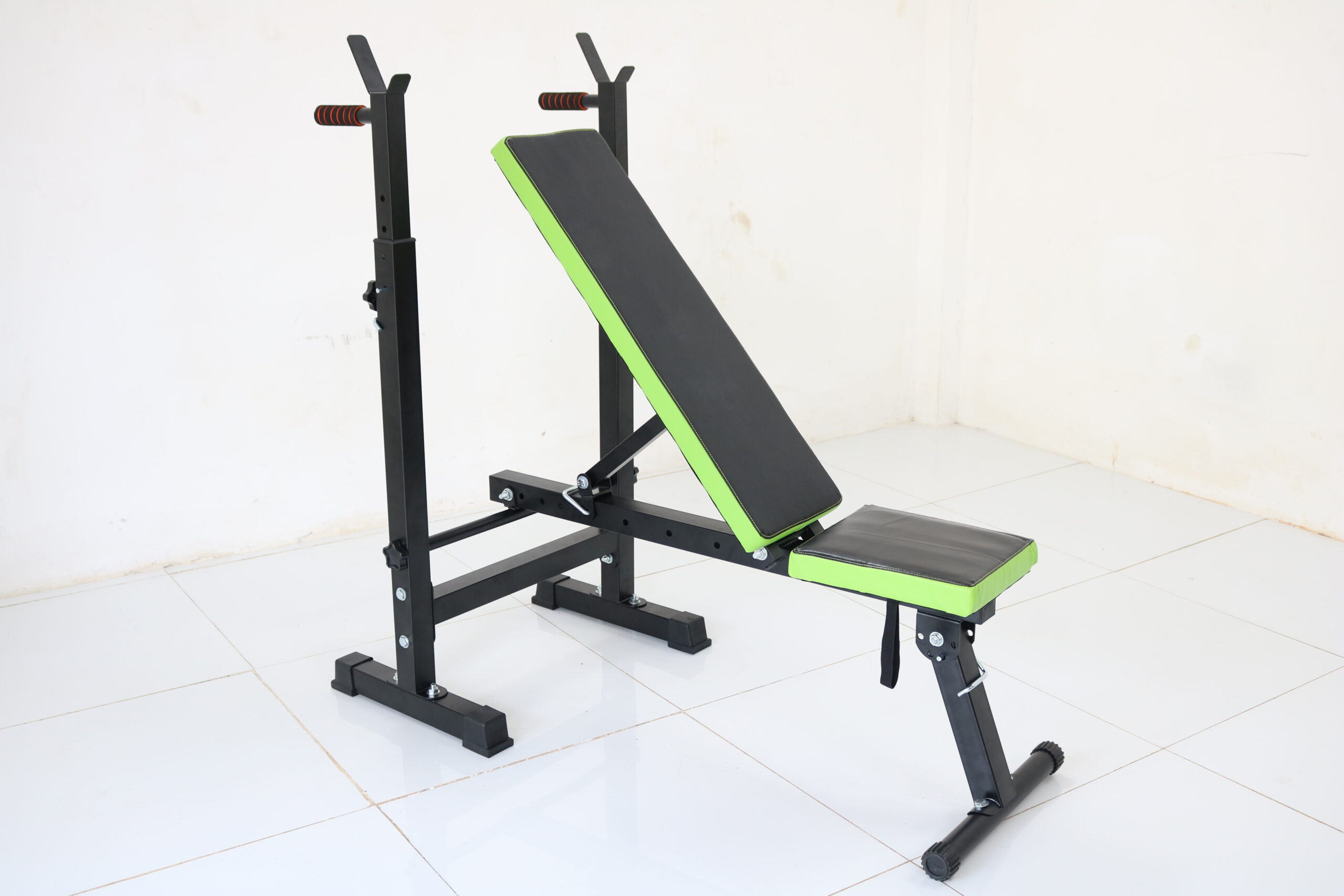 Ghế Tập Tạ REEFIT RF-201002 Gấp Gọn, Kèm Giá Đỡ Tạ Tập Ngực Thể Hình Tại Nhà ( Chưa Có Đòn + Tạ )
