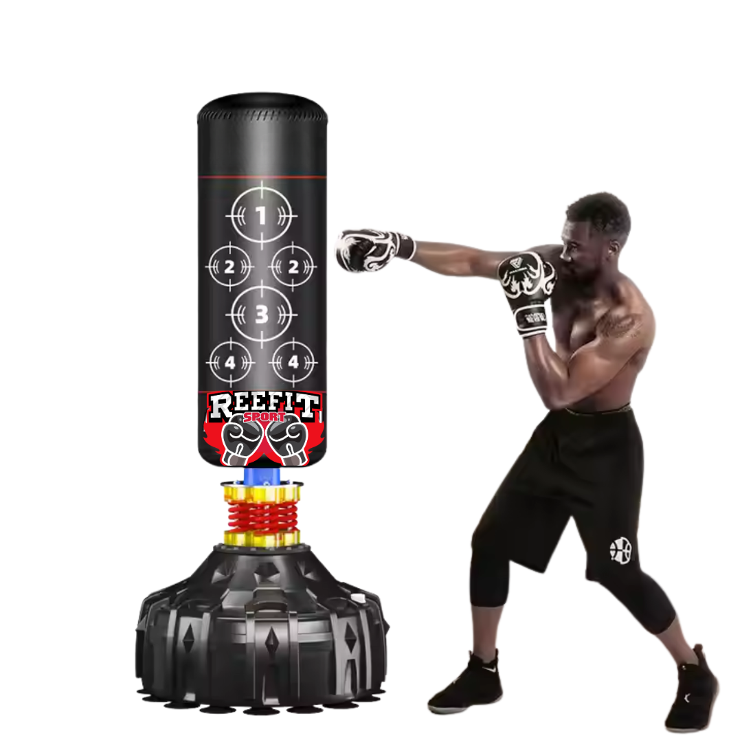 Trụ Đấm Boxing Lò Xo Reefit RF - 40180 , Trụ Đấm ,Đứng Cao 1m8, Dụng Cụ Tập Boxing Kickboxing MMA