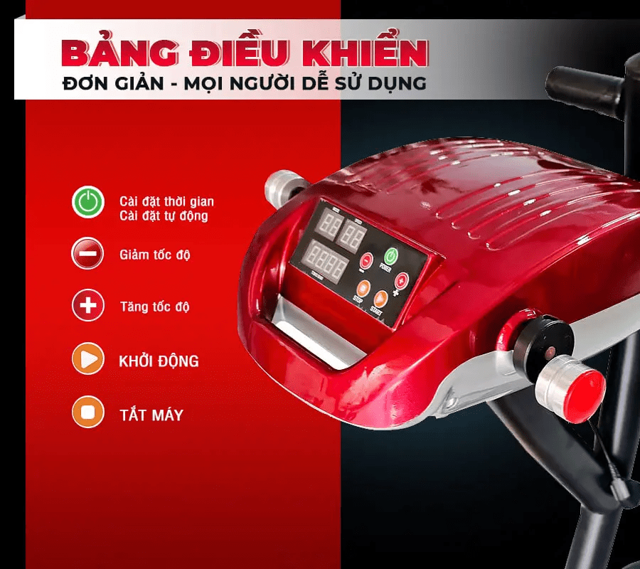 Máy rung bụng đứng kết hợp xoay eo KSV 750W