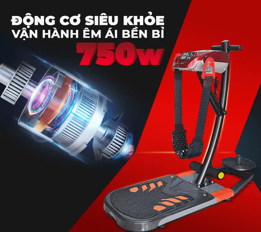 Máy rung bụng đứng kết hợp xoay eo KSV 750W