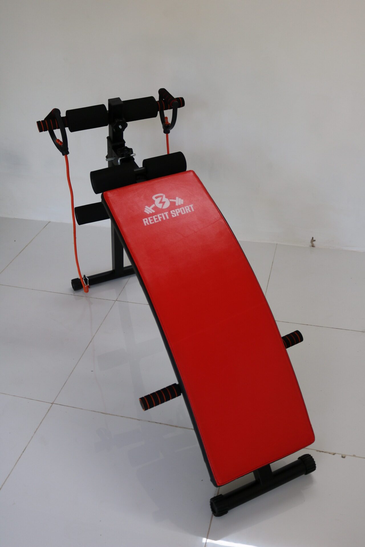 Ghế Cong Tập Gym Đa Năng REEFIT RF - 21030 Tập Bụng Có Dây Đàn Hồi Hỗ Trợ Tập Thể Hình