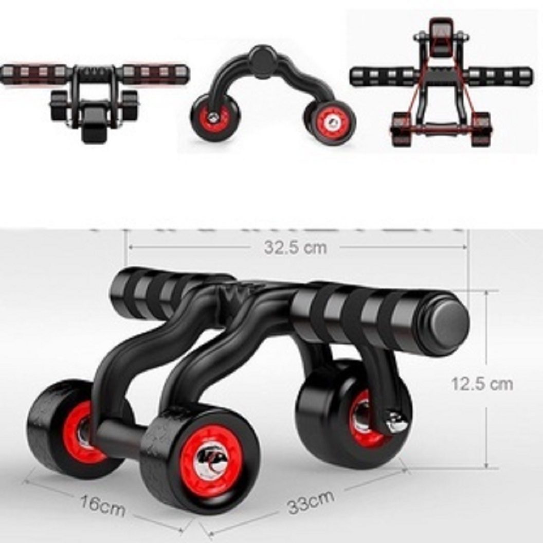Con lăn tập cơ bụng 3 bánh AB Roller cao cấp
