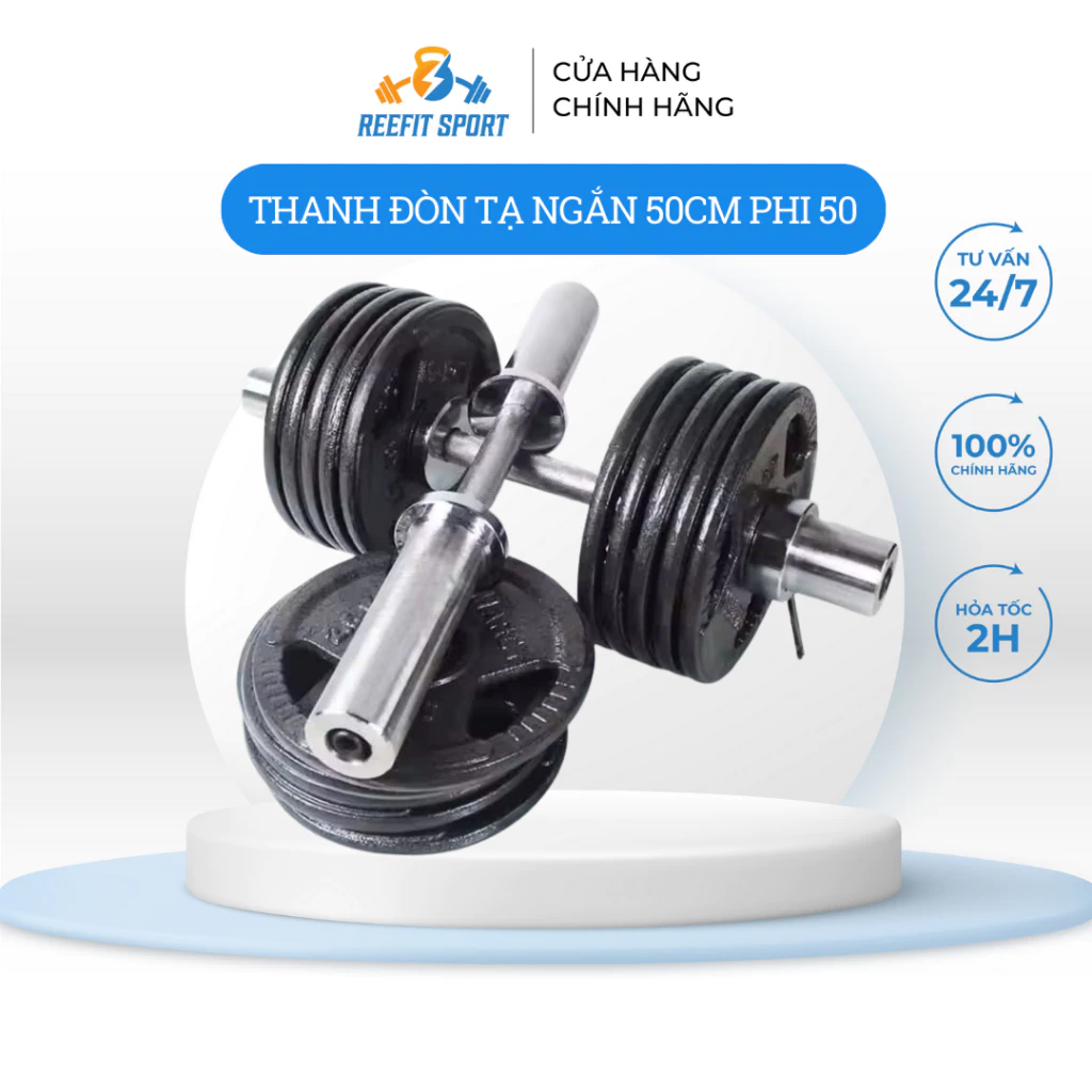Thanh đòn tạ 50cm nhập phi 50