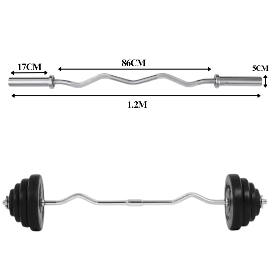 Đòn gánh tạ ziczac 1m2 nhập phi 50