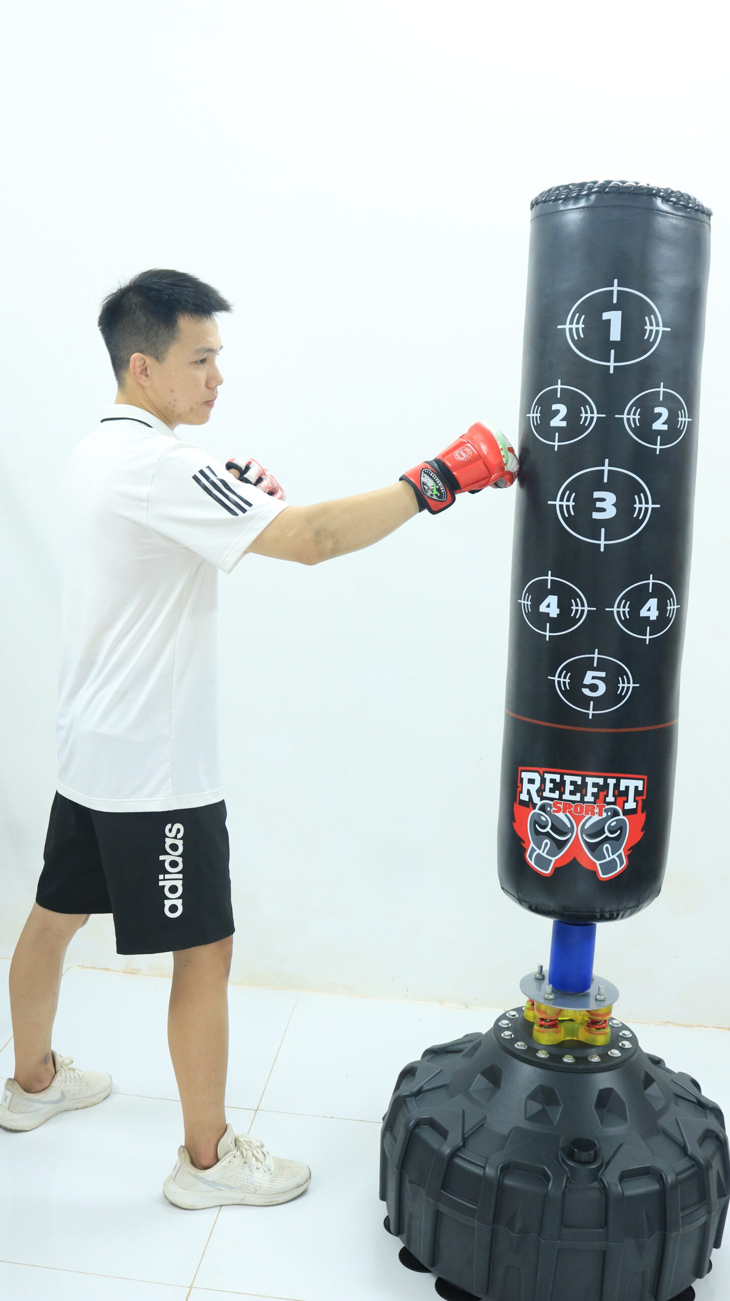 Trụ Đấm Boxing Lò Xo Reefit RF - 40170 , Trụ Đấm ,Đứng Cao 1m7, Dụng Cụ Tập Boxing Kickboxing MMA